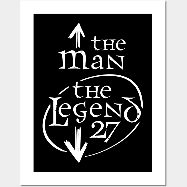 The Man And The Legend Wall Art by TShirtWaffle1